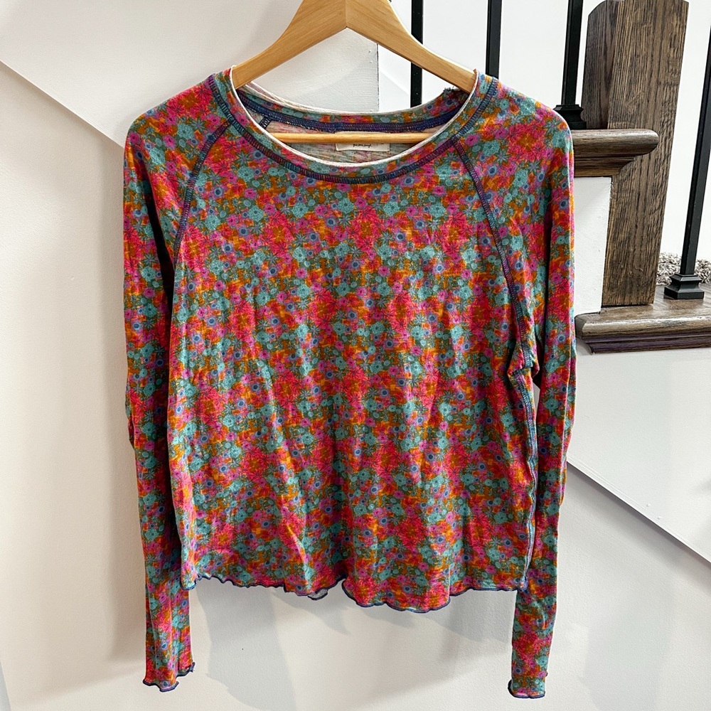 Floral Long Sleeve Women's Top